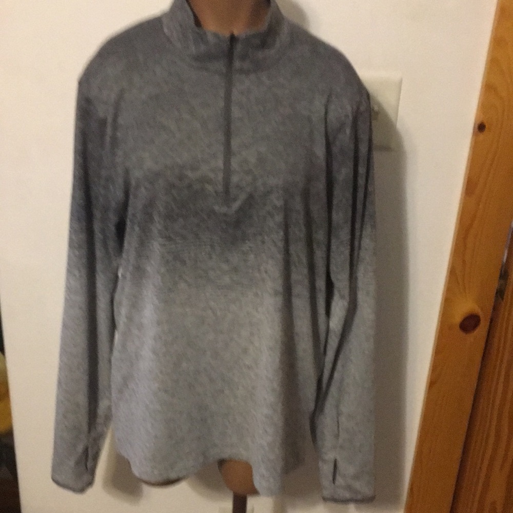Champion Grey Ombré Pullover Jacket M